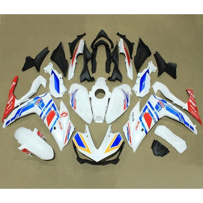 Yamaha YZF-R3 (2015-2018) White, Blue, Red Fairings No Seat Cowl No Bolt Kit No Tank Cover