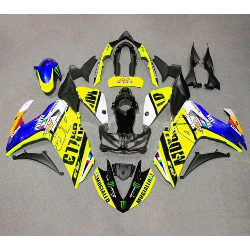 Yamaha YZF-R3 (2015-2018) Yellow Mugiallo Fairings No Seat Cowl No Bolt Kit No Tank Cover