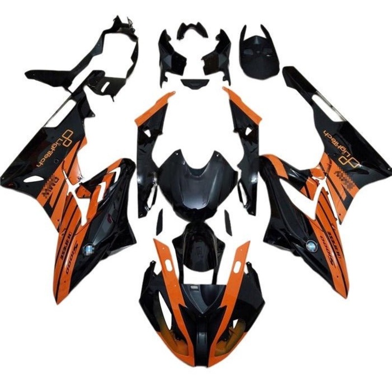 BMW S1000RR (2015-2016) Black, Orange Fairings No Seat Cowl No Bolt Kit No Tank