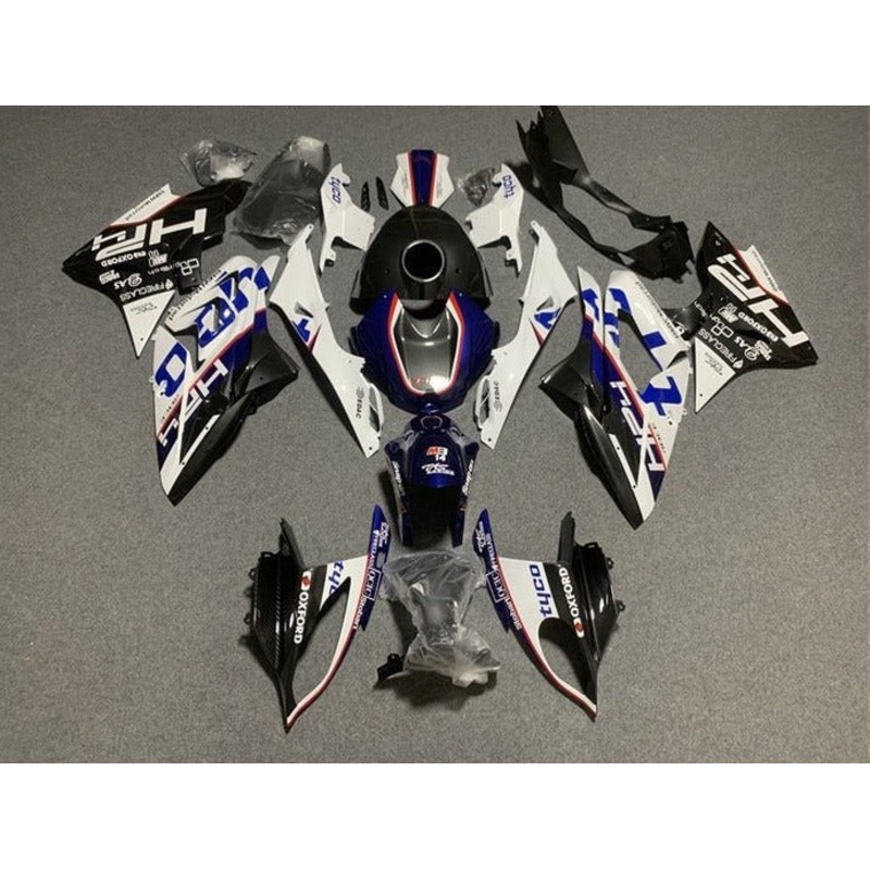 BMW S1000RR (2015-2016) White, Dark Blue, Black, Tyco Fairings No Seat Cowl No Bolt Kit No Tank