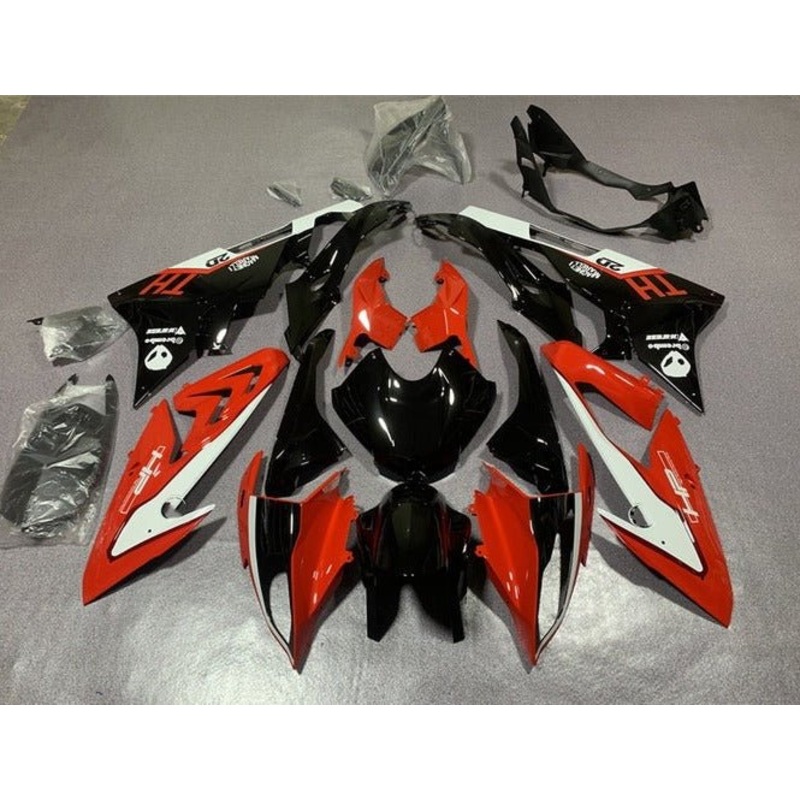 BMW S1000RR (2017-2018) Black, Red, White HP Fairings No Seat Cowl No Bolt Kit No Tank