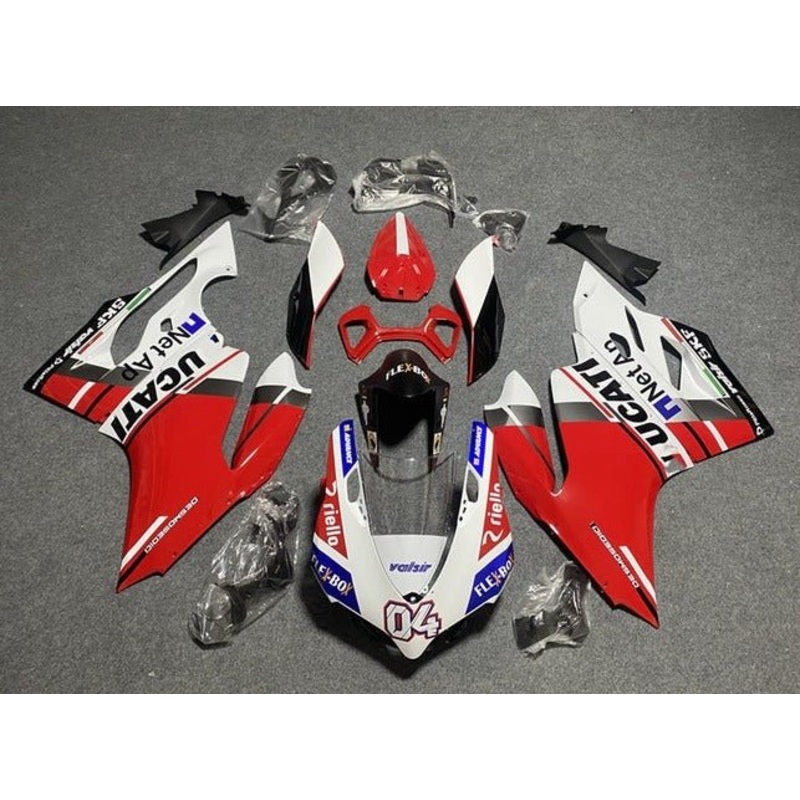Ducati 1199 (2011-2014) Red, White, Blue, Black Fairings No Tank No Seat Cowl No Bolt Kit