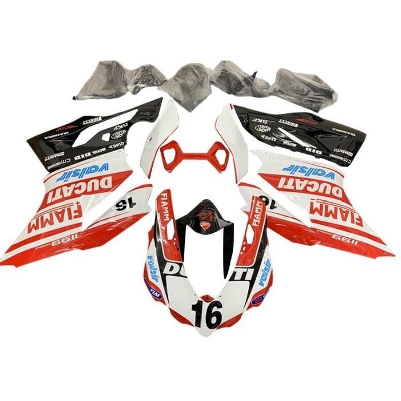 Ducati 1199 (2011-2014) White, Red, Black, Valsir Fairings No Tank No Seat Cowl No Bolt Kit