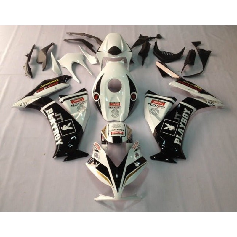 Honda CBR1000RR (2012-2016) Black, White, Playboy Fairings No Seat Cowl No Bolt Kit No Tank