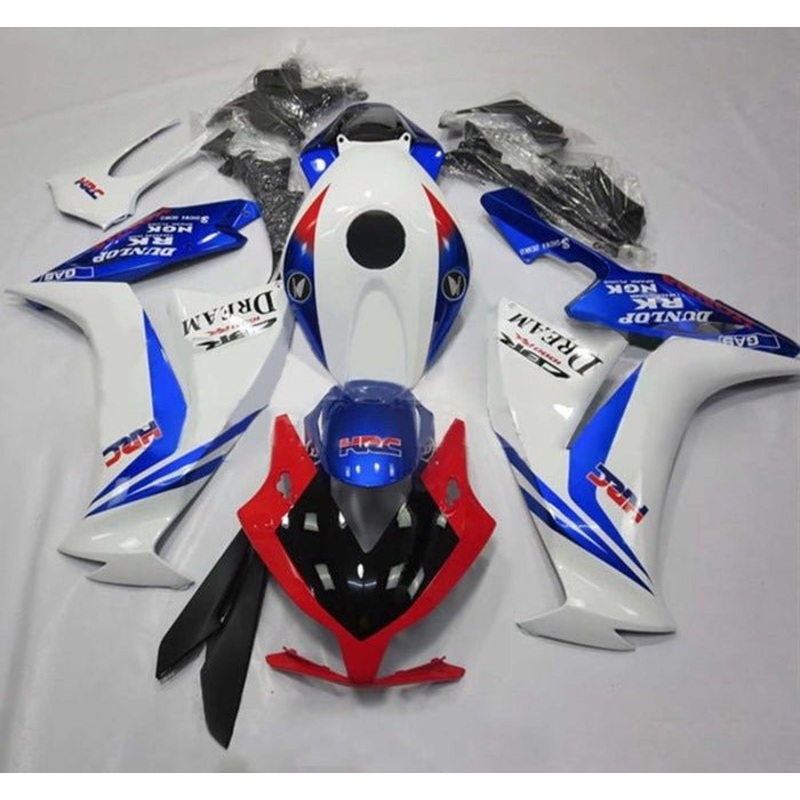 Honda CBR1000RR (2012-2016) White, Blue, Red Dream Fairings No Seat Cowl No Bolt Kit No Tank