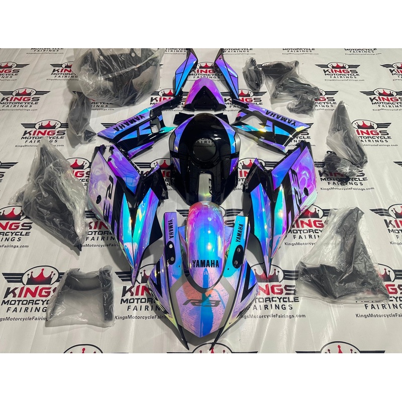 Yamaha R3 (2019-2021) Chrome, Pink, Blue Chameleon Fairings No Seat Cowl No Bolt Kit No Tank Cover