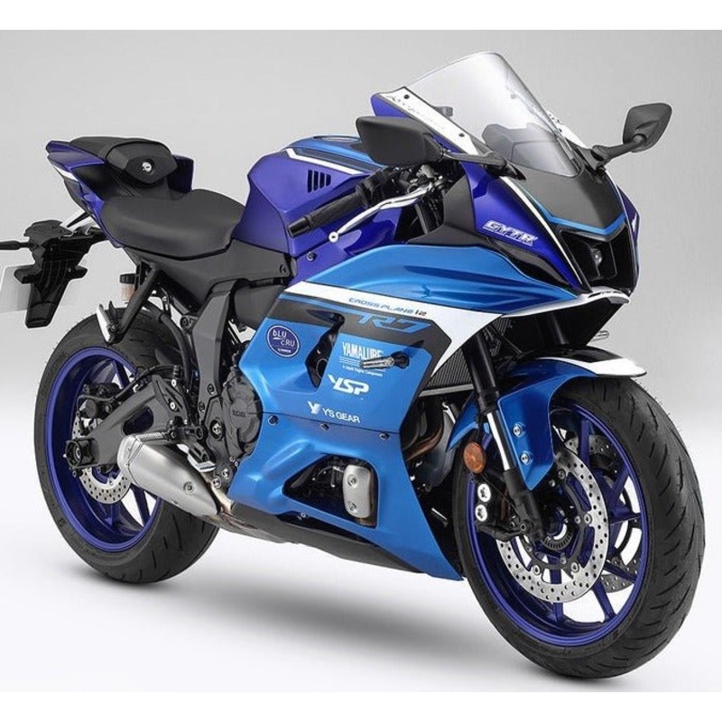 Yamaha R7 Fairings (2021-2024) Matte Blue, Matte Light Blue No Seat Cowl No Bolt Kit No Tank
