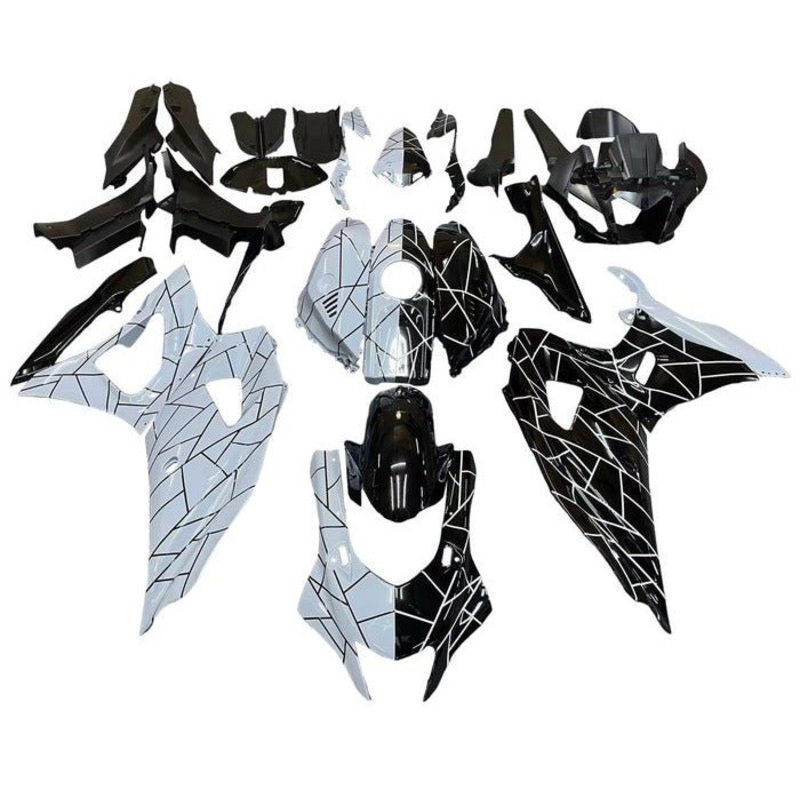Yamaha R7 Fairings (2021-2024) White, Black, Split Stripe No Seat Cowl No Bolt Kit No Tank