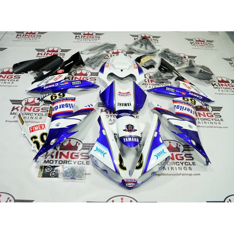 Yamaha YZF-R1 (2004-2006)  Blue, White Sterilgarda Fairings No Seat Cowl No Bolt Kit No Tank