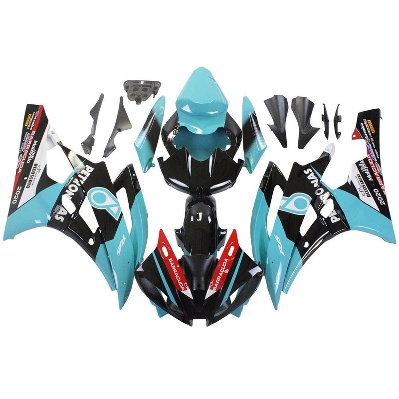 Yamaha YZF-R6 (2006-2007) Black, Blue, Petronas Fairings No Seat Cowl No Bolt Kit No Tank