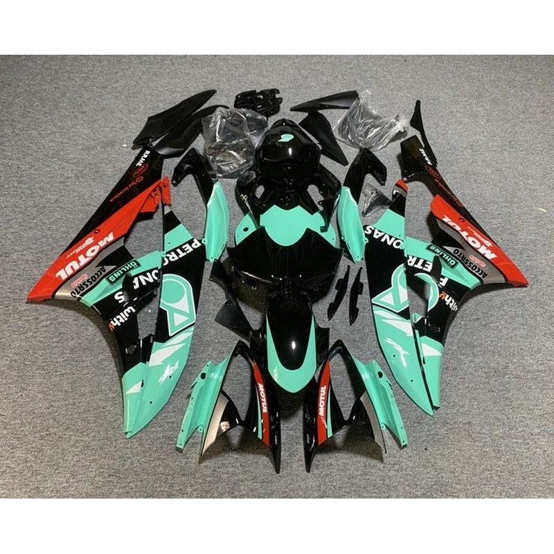 Yamaha YZF-R6 (2006-2007) Black, Turquoise, Red, Petronas Fairings No Seat Cowl No Bolt Kit No Tank