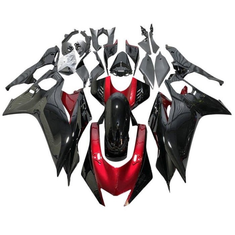YAMAHA YZF-R6 (2017-2022) Black, Candy Apple Red Fairings No Seat Cowl No Bolt Kit No Tank