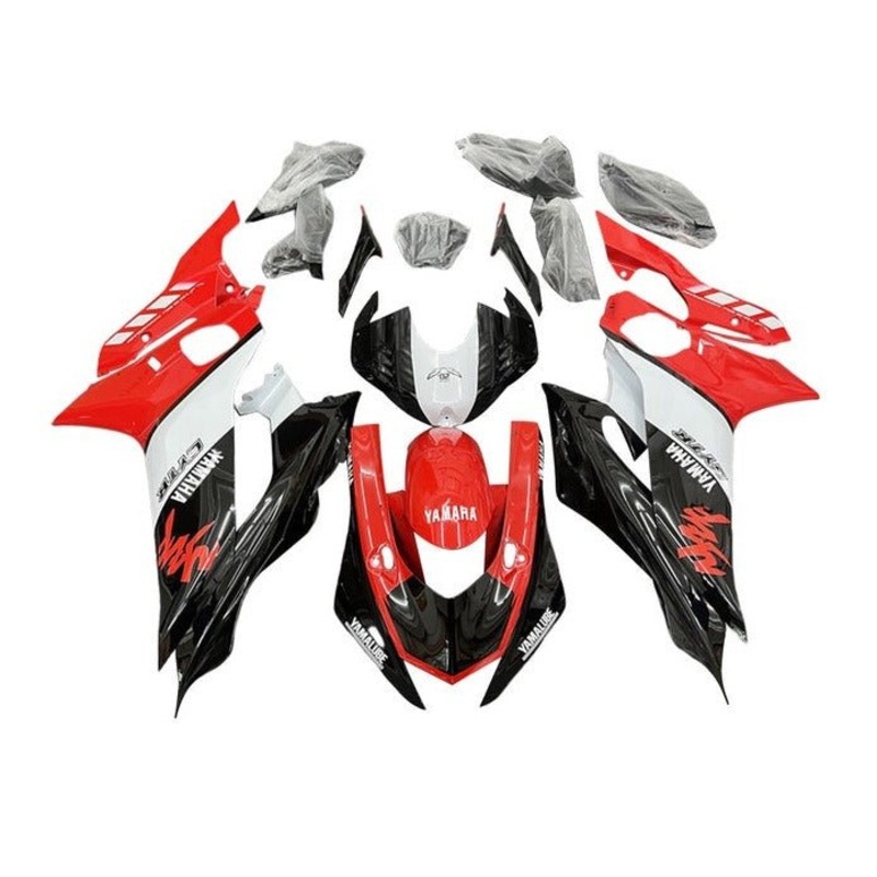 YAMAHA YZF-R6 (2017-2022) Black, Red, White Yamalube Fairings No Seat Cowl No Bolt Kit No Tank