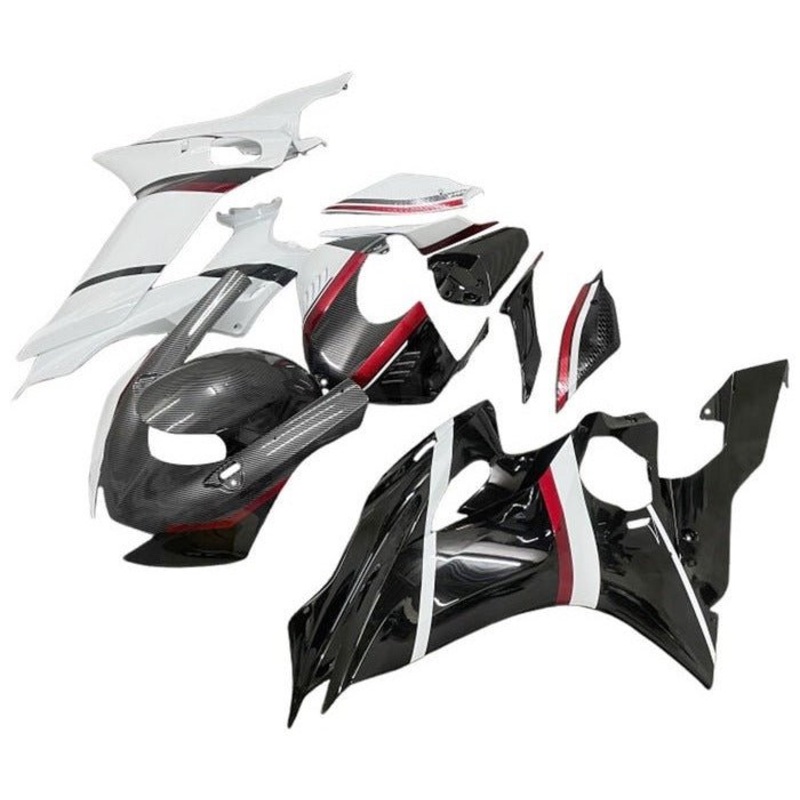 YAMAHA YZF-R6 (2017-2022) Black, White Split, Red, Faux Carbon Fiber Fairings No Seat Cowl No Bolt Kit No Tank