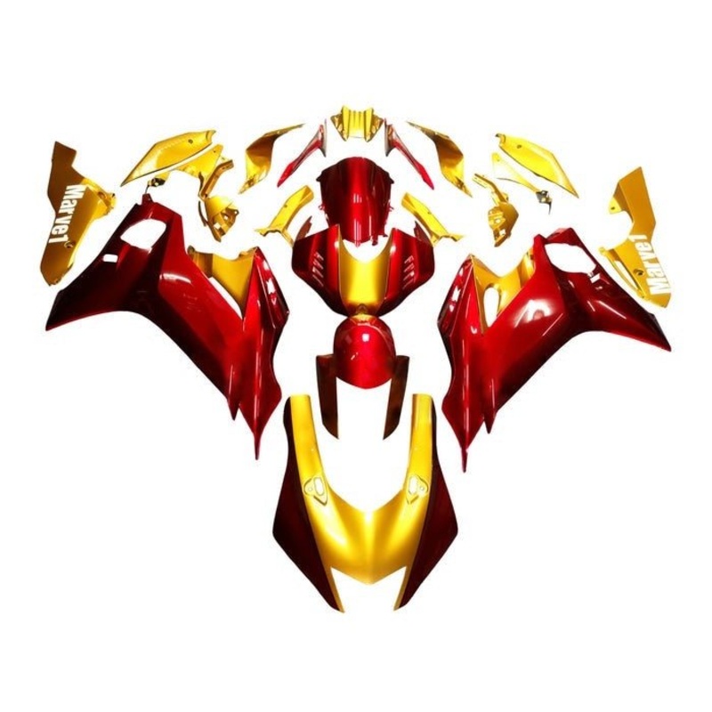 YAMAHA YZF-R6 (2017-2022) Gold, Red, Ironman Marvel Fairings No Seat Cowl No Bolt Kit No Tank