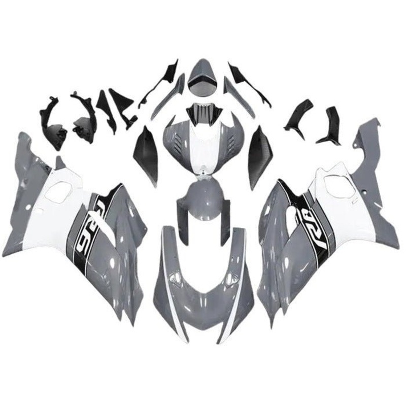 YAMAHA YZF-R6 (2017-2022) Gray, White, Black Fairings No Seat Cowl No Bolt Kit No Tank