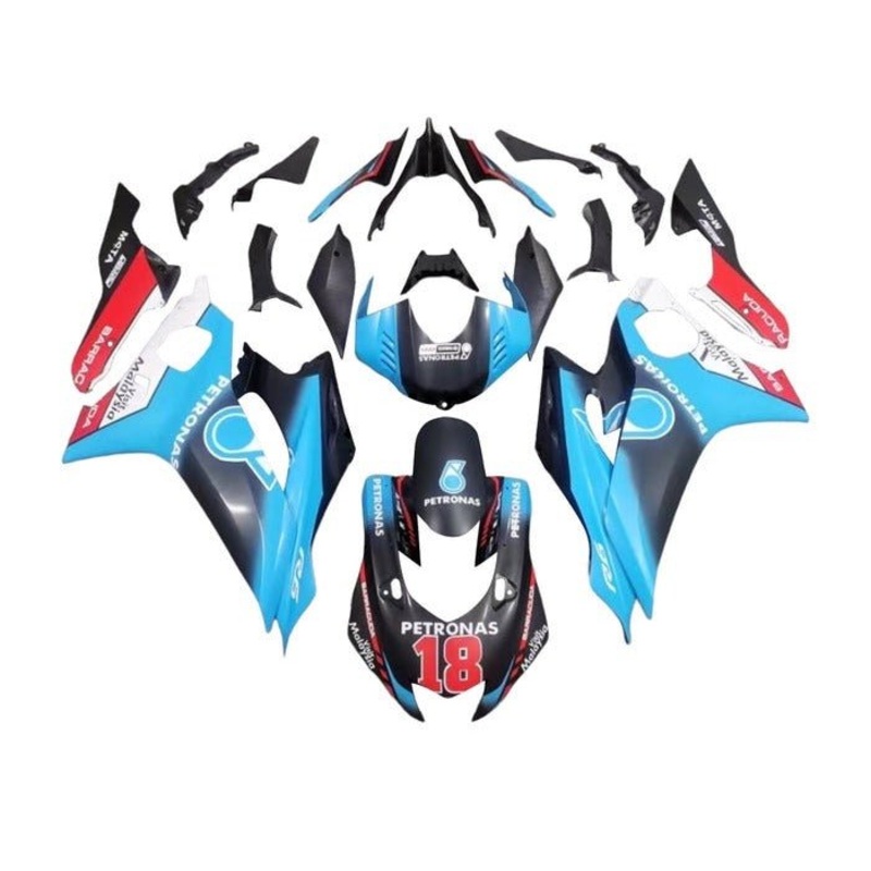 YAMAHA YZF-R6 (2017-2022) Matte Black, Blue, Red Petronas Fairings No Seat Cowl No Bolt Kit No Tank