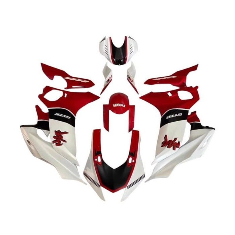 YAMAHA YZF-R6 (2017-2022) Matte White, Red, Black GYTR Fairings No Seat Cowl No Bolt Kit No Tank