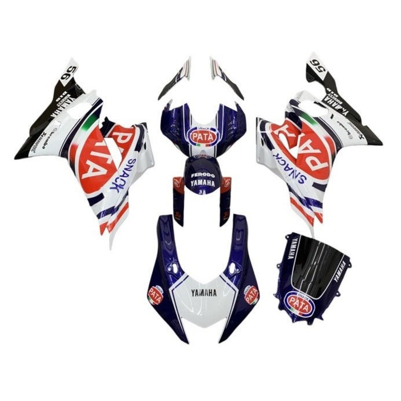 YAMAHA YZF-R6 (2017-2022) White, Dark Blue, Pata Fairings No Seat Cowl No Bolt Kit No Tank