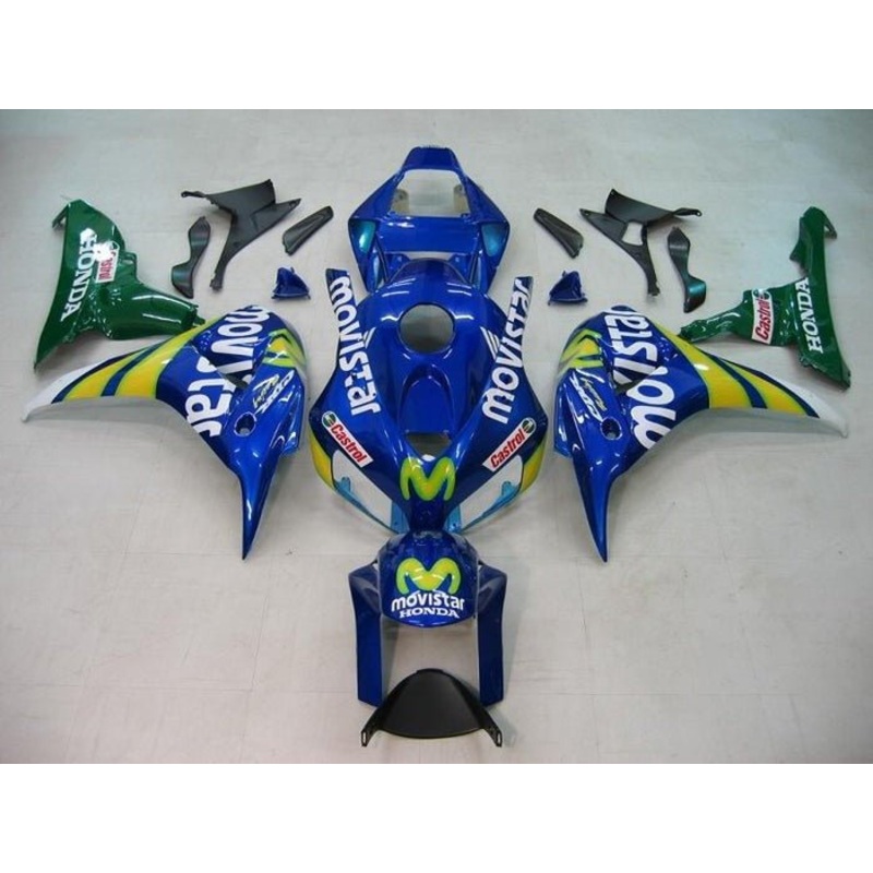 Honda CBR1000RR (2006-2007) Blue, Green, Castrol Fairings No Seat Cowl No Bolt Kit No Tank