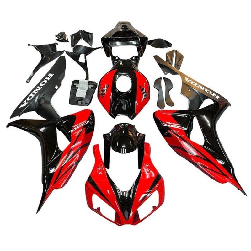 Honda CBR1000RR (2006-2007) Red, Black, White, Matte Black Fairings No Seat Cowl No Bolt Kit No Tank