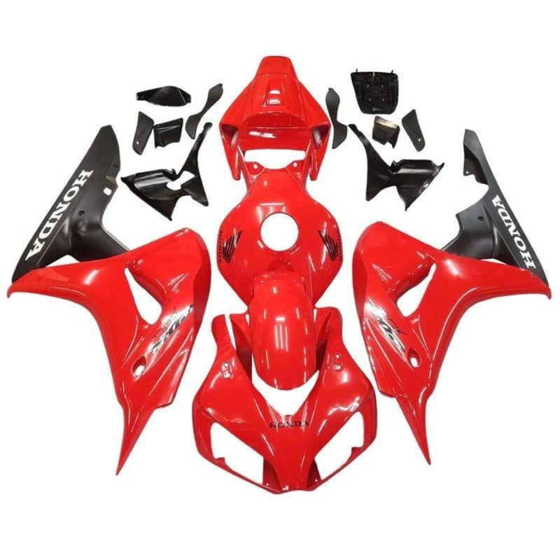 Honda CBR1000RR (2006-2007) Red, Matte Black, White Fairings No Seat Cowl No Bolt Kit No Tank