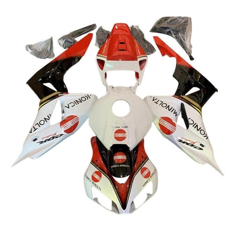 Honda CBR1000RR (2006-2007) White, Red, Black, Konica Minolta Fairings No Seat Cowl No Bolt Kit No Tank