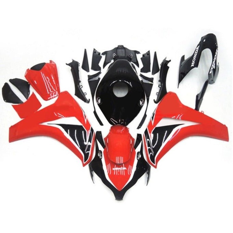 Honda CBR1000RR (2008-2011) Gloss Red, Black, White Fairings No Seat Cowl No Bolt Kit No Tank