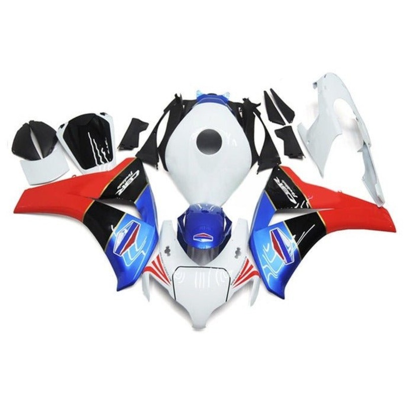 Honda CBR1000RR (2008-2011) White, Blue, Black, Red Fairings No Seat Cowl No Bolt Kit No Tank