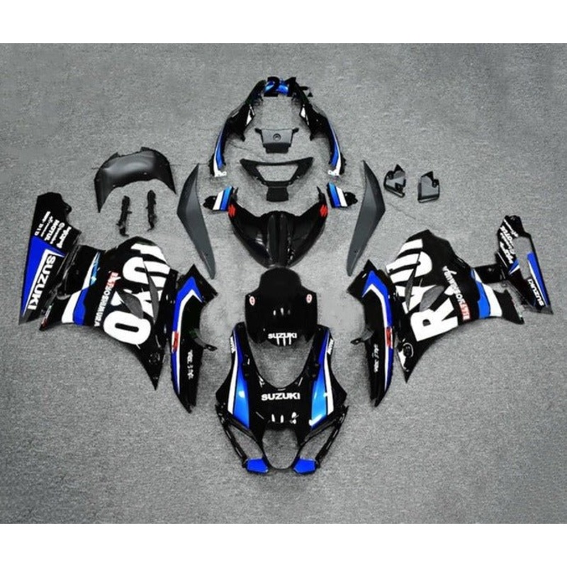Suzuki GSXR1000 (2017-2025) Black, Blue, White Fairings No Tank No Seat Cowl No Bolt Kit