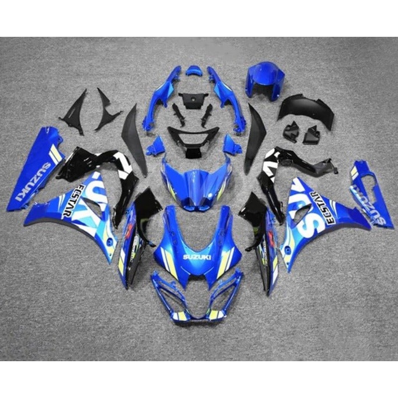 Suzuki GSXR1000 (2017-2025) Blue Ecstar Fairings No Tank No Seat Cowl No Bolt Kit