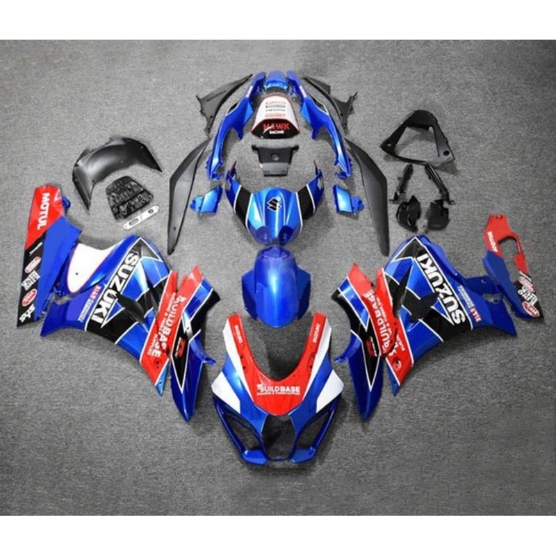 Suzuki GSXR1000 (2017-2025) Blue, Red, Black, White Fairings No Tank No Seat Cowl No Bolt Kit