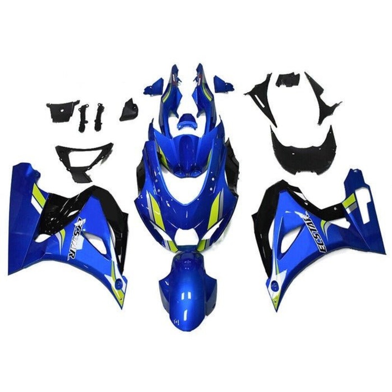 Suzuki GSXR1000 (2017-2025) Blue, Yellow, Black, Ecstar Fairings No Tank No Seat Cowl No Bolt Kit