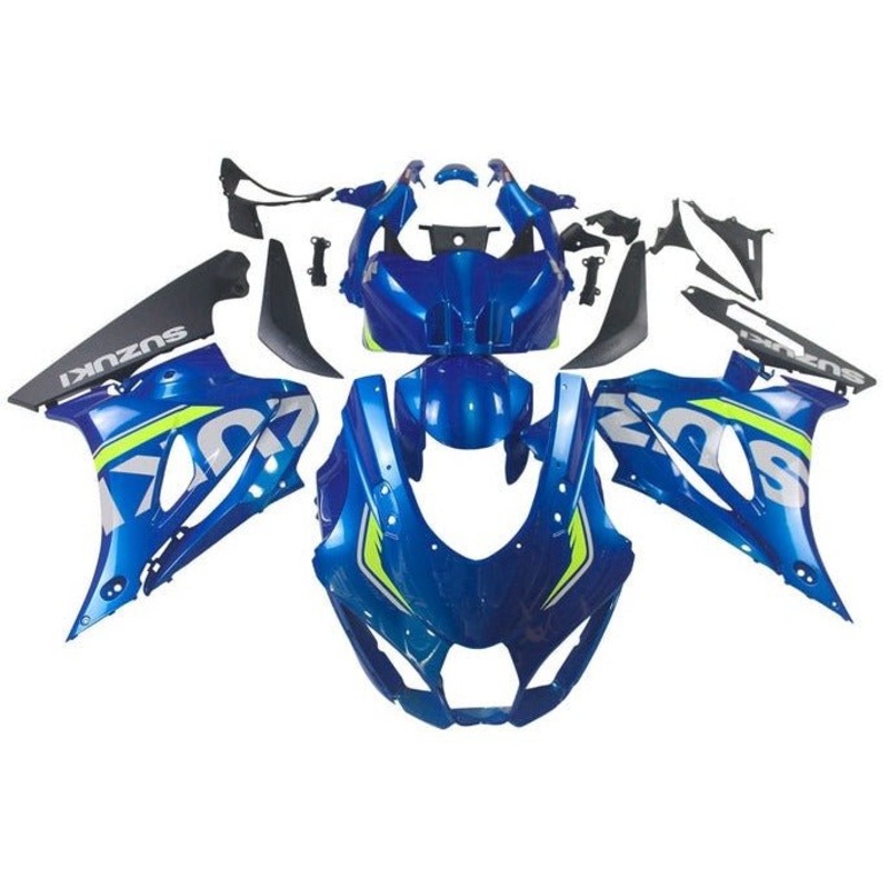 Suzuki GSXR1000 (2017-2025) Blue, Yellow Fairings No Tank No Seat Cowl No Bolt Kit