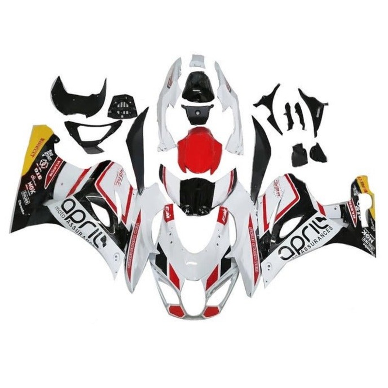 Suzuki GSXR1000 (2017-2025) White, Black, Red, Yellow Fairings No Tank No Seat Cowl No Bolt Kit