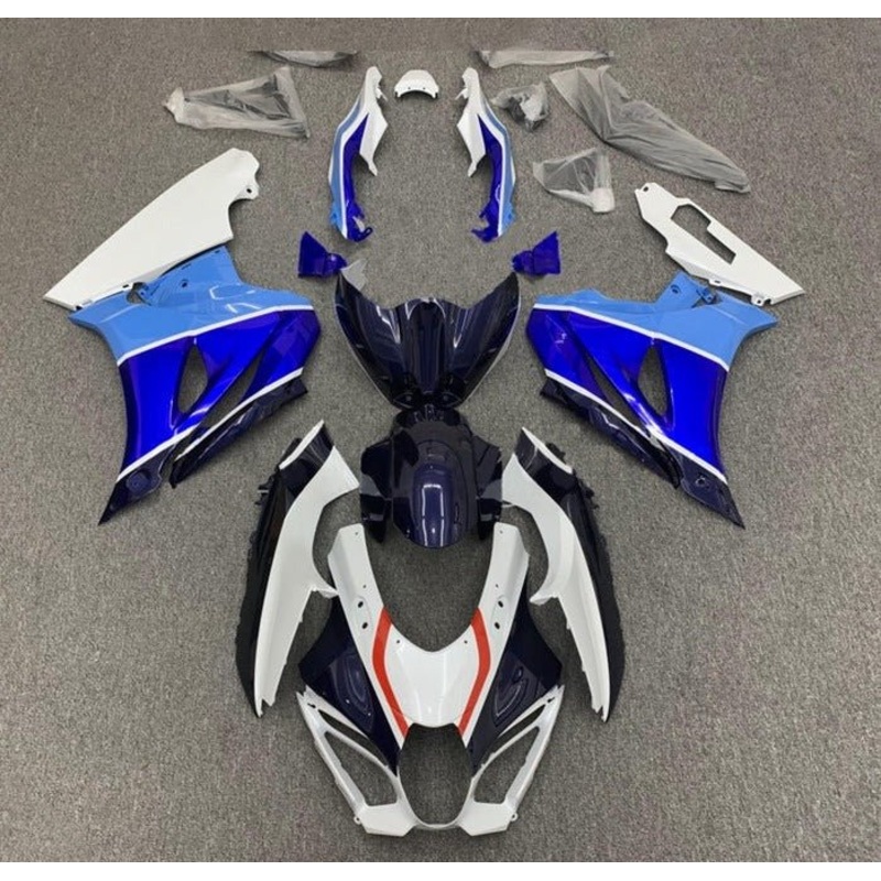 Suzuki GSXR1000 (2017-2025) White, Triple Blue, Red Fairings No Tank No Seat Cowl No Bolt Kit
