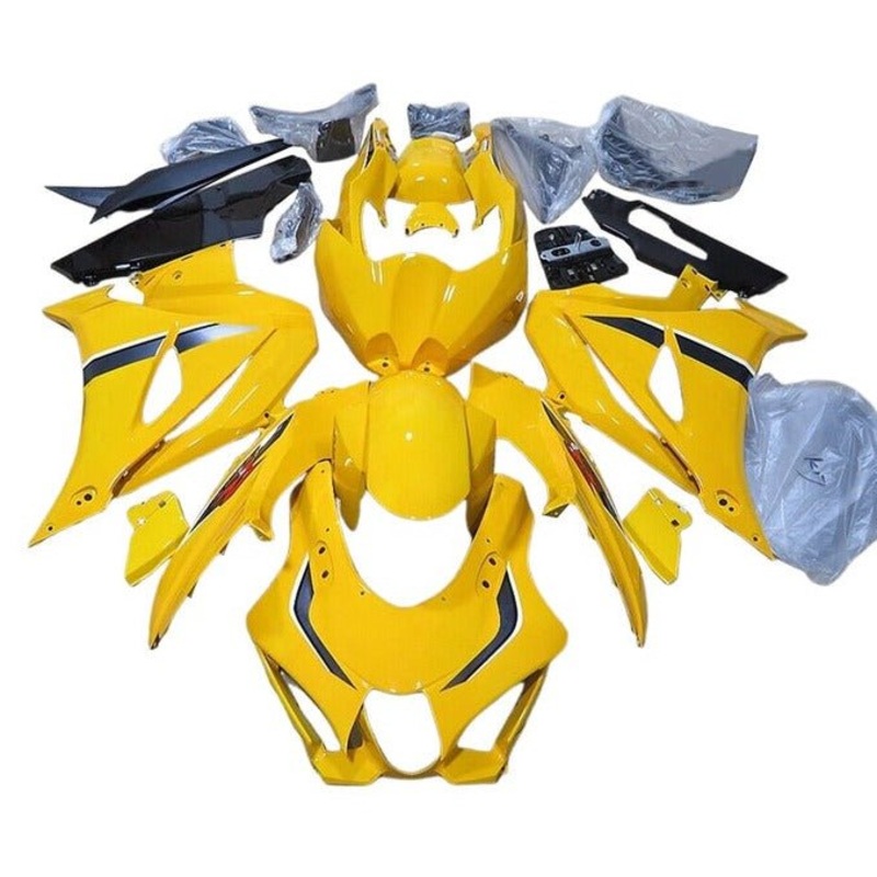 Suzuki GSXR1000 (2017-2025) Yellow Fairings No Tank No Seat Cowl No Bolt Kit