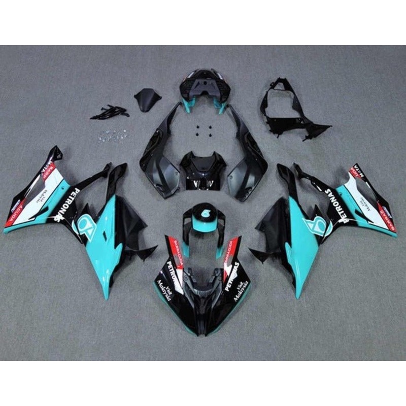 BMW S1000RR (2019-2022) Black Gloss, Turquoise, Petronas Fairings No Seat Cowl No Bolt Kit No Tank