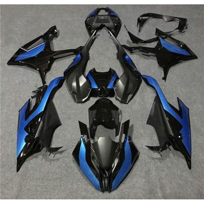 BMW S1000RR (2019-2022) Black, Metallic Blue Fairings No Seat Cowl No Bolt Kit No Tank