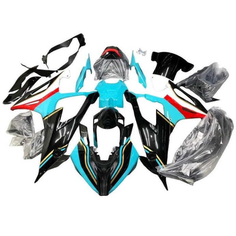 BMW S1000RR (2019-2022) Black, Turquoise, Gold, Red, White Fairings No Seat Cowl No Bolt Kit No Tank