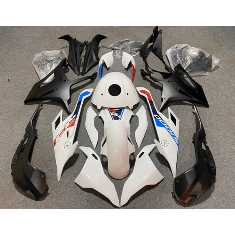 BMW S1000RR (2019-2022) Gloss White, Matte Black, Blue, Red Fairings No Seat Cowl No Bolt Kit No Tank