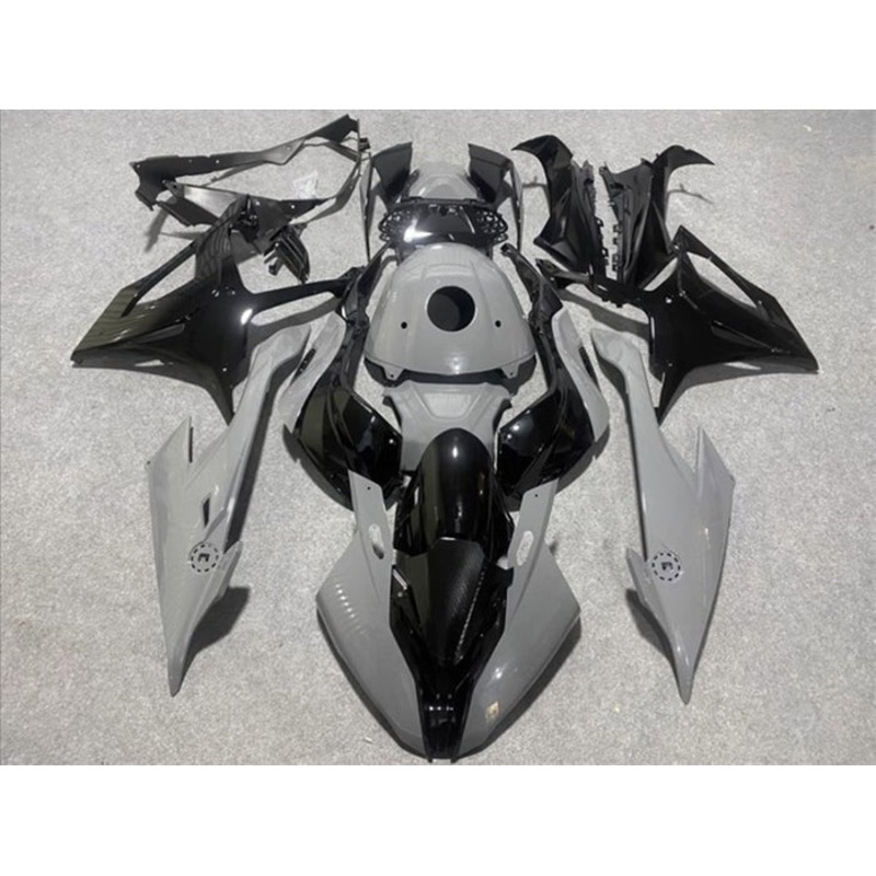 BMW S1000RR (2019-2022) Gray, Black Fairings No Seat Cowl No Bolt Kit No Tank