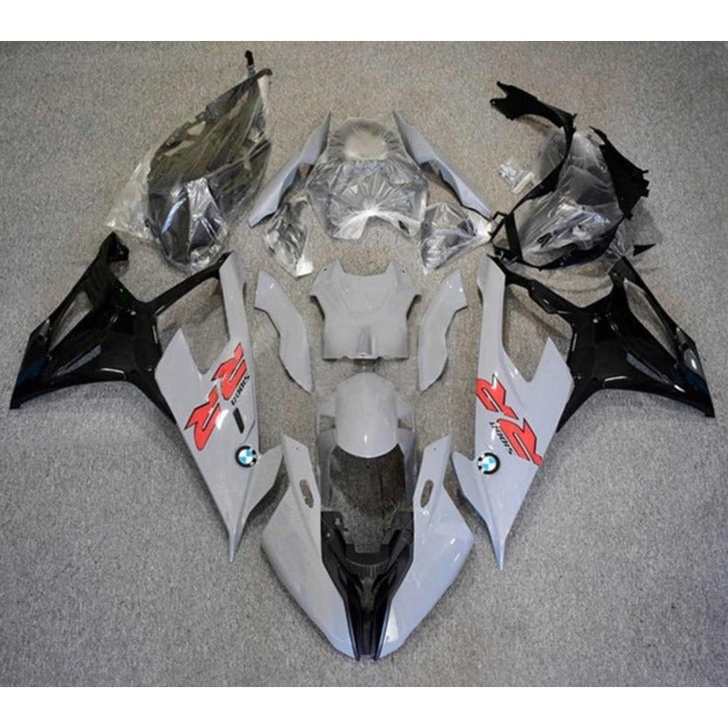 BMW S1000RR (2019-2022) Gray, Black, Red Fairings No Seat Cowl No Bolt Kit No Tank