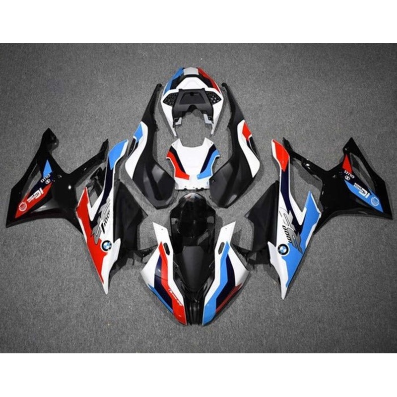 BMW S1000RR (2019-2022) Red, White, Blue, Black Fairings No Seat Cowl No Bolt Kit No Tank
