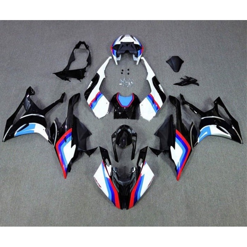 BMW S1000RR (2019-2022) White, Black, Red, Blue Fairings No Seat Cowl No Bolt Kit No Tank