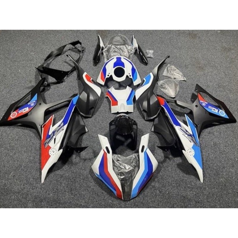 BMW S1000RR (2019-2022) White, Blue, Matte Black, Red Fairings No Seat Cowl No Bolt Kit No Tank