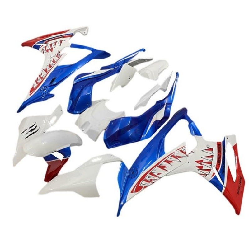 BMW S1000RR (2019-2022) White, Blue, Red, Jaws Fairings No Seat Cowl No Bolt Kit No Tank