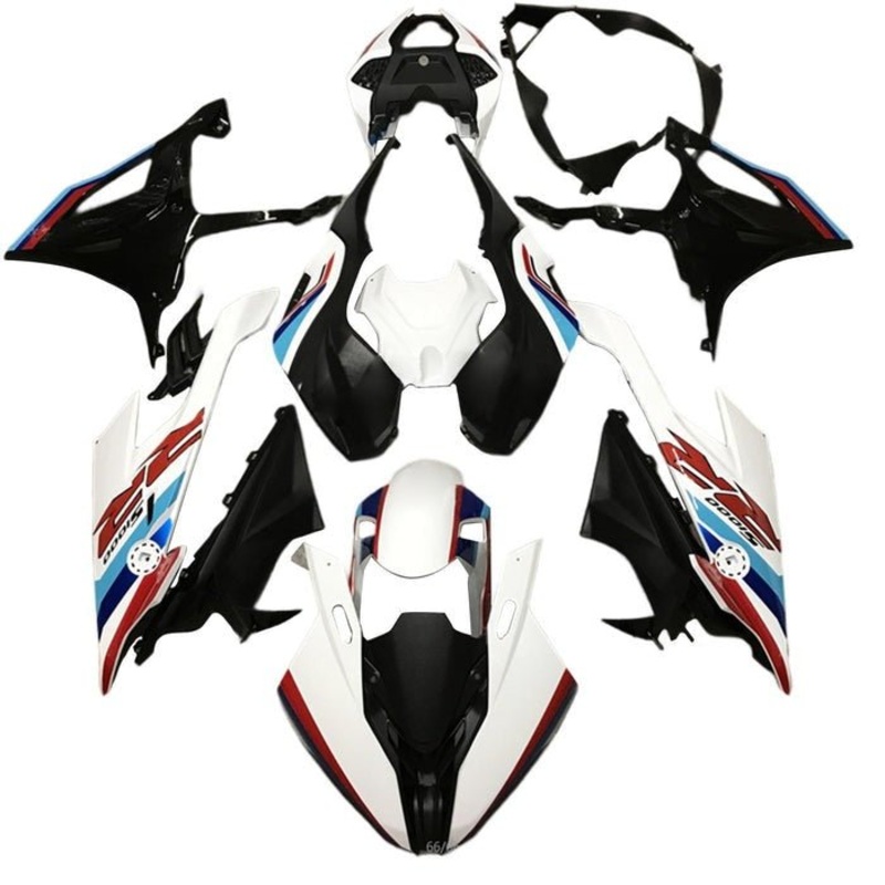 BMW S1000RR (2019-2022) White, Blue, Red, Light Blue Fairings No Seat Cowl No Bolt Kit No Tank