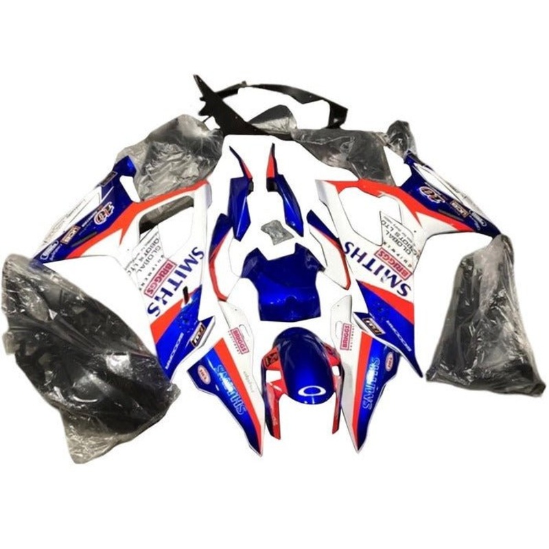 BMW S1000RR (2019-2022) White, Blue, Red, Smiths Fairings No Seat Cowl No Bolt Kit No Tank