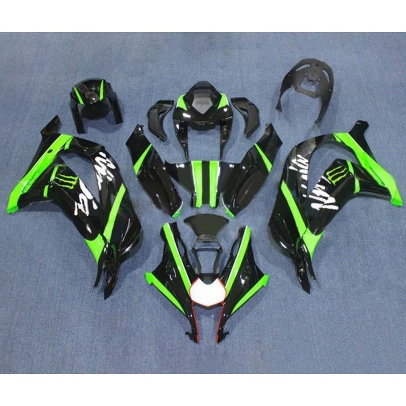 Fairings for Kawasaki Ninja ZX10R (2016-2020) Black, Green, White, Red No Tank No Seat Cowl No Bolt Kit